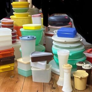 52 pieces, Tupperware Assorted Colorful Food Storage Containers